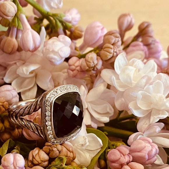 David Yurman - Albion Ring w Black Onyx & Diamonds - Picture 4 of 10